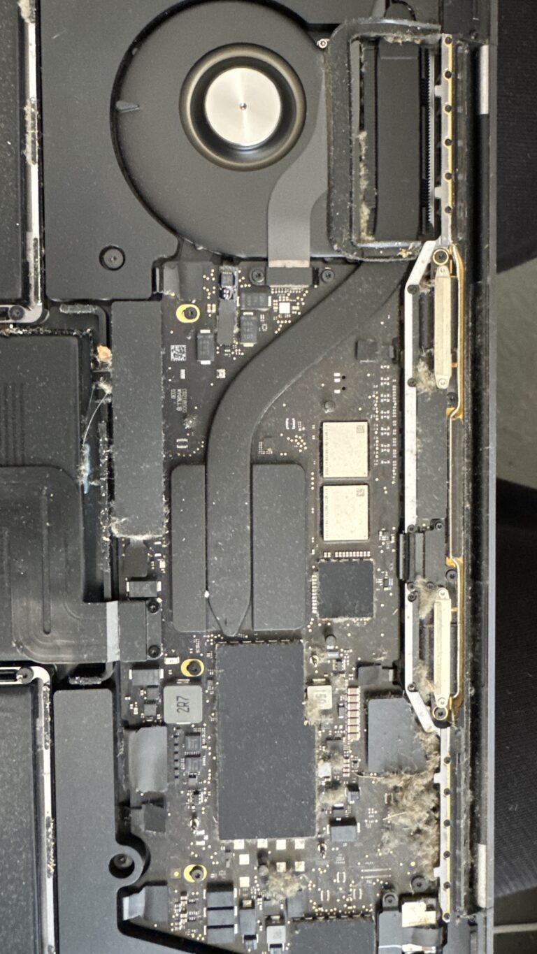 MacBook logic board inspection